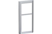 Lauritz Knudsen - LK FUGA Soft 63 Design ramme 2½ modul, stålmetallic - 560D7025