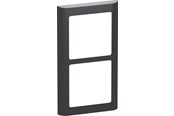 Lauritz Knudsen - LK FUGA Soft 63 Design ramme 2x1 modul, koksgrå - 560D8020