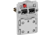 Lauritz Knudsen - LK FUGA dobbelt stikkontakt med afbryder 1½ modul, uden afdækning - 501D0115