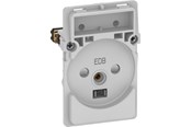 Lauritz Knudsen - LK FUGA stikkontakt EDB 2-pol med jord 1½ modul, uden afdækning - 501D0621