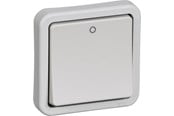 Lauritz Knudsen - LK OPUS 74 afbryder 2-pol 440V 1 modul, lysegrå - 522M5502