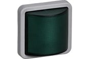 Lauritz Knudsen - LK OPUS 74 Industri signallampe LED 230V konstant/blink 1 modul, grøn - 522M3812