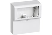 Lauritz Knudsen - LK FUGA Softline panelunderlag  2 modul vandret uden sprosse 49 mm dyb, hvid - 503D6120