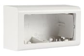 Lauritz Knudsen - LK FUGA Softline underlag 2 modul vandret uden sprosse 49 mm dyb, hvid - 503D6726