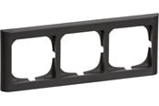Lauritz Knudsen - LK FUGA Softline 63 ramme 3x1 modul vandret, koksgrå - 500D8230