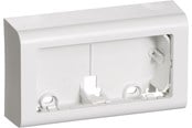 Lauritz Knudsen - LK FUGA Softline underlag 2 modul vandret uden sprosse, hvid - 503D6526