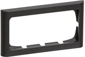 Lauritz Knudsen - LK FUGA Softline 63 ramme 2 modul vandret, koksgrå - 500D8120