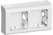 Lauritz Knudsen - LK FUGA Softline underlag 2 modul vandret, hvid - 503D6523