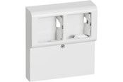 Lauritz Knudsen - LK FUGA Softline panelunderlag  2 modul med sprosse, hvid - 503D6025
