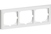 Lauritz Knudsen - LK FUGA Softline 63 ramme 3x1 modul vandret, hvid - 500D6230