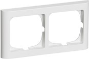 Lauritz Knudsen - LK FUGA Softline 63 ramme 2x1 modul vandret, hvid - 500D6220