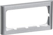Lauritz Knudsen - LK FUGA Softline 63 ramme 2 modul vandret, stålmetallic - 500D7120