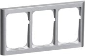 Lauritz Knudsen - LK FUGA Softline 63 ramme 3x1½ modul, stålmetallic - 500D7315