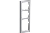 Lauritz Knudsen - LK FUGA Softline 63 ramme 3½ modul, stålmetallic - 500D7035