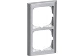 Lauritz Knudsen - LK FUGA Softline 63 ramme 2x1 modul, stålmetallic - 500D7020