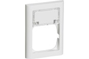Lauritz Knudsen - LK FUGA Softline 63 ramme 1½ modul med tekstmodul, hvid - 500D6115