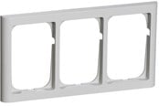 Lauritz Knudsen - LK FUGA Softline 63 ramme 3x1½ modul, lysegrå - 500D5315
