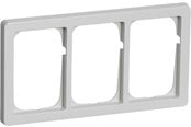 Lauritz Knudsen - LK FUGA Baseline 63 ramme 3x1½ modul, lysegrå - 500D5615