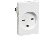 Lauritz Knudsen - LK FUGA stikkontakt hospital 2-pol med jord 1½ modul, hvid - 501D6631