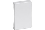 Lauritz Knudsen - LK OPUS 66 tangent for krone, dobbelt korrespondance, afbryder med ½ modul lampe ½ modul, hvid - 500N6321