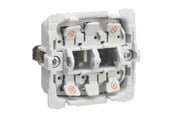 Lauritz Knudsen - LK FUGA lampeholder for 2 x ½ modul lamper 16A 1 modul, uden afdækning - 540D0300