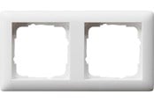 Afbrydermateriel - Gira 2-modul-ramme standard 55 hvid mat - 021204