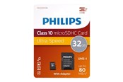 Hukommelseskort - Philips FM32MP45B - flash memory card - 32 GB - microSDHC UHS-I - FM32MP45B/00