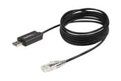 Netværkskabel - StarTech.com 6 ft. / 1.8 m Cisco USB Console Cable - USB to RJ45 - 460Kbps - serial cable - 1.8 m - black - Sort - 1m - ICUSBROLLOVR