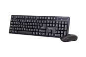 Tastatur - Gembird KBS-W-01 - keyboard and mouse set - US - black - Tastatur & Mus sæt - Amerikansk engelsk - Sort - KBS-W-01