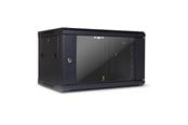 Rack skabe - Inter-Tech SMA-6406 Wall Mounted Rack 6U 450mm Load up to 30Kg Glass Door Black RAL9005 - 88887252