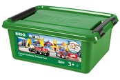 BRIO - Brio 33097 Togbane i plastkasse, 50 dele - 33097