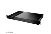 Kabinet - Akasa Galileo TU3 Thin-Mini-ITX 1U Gehäuse OEM - Kabinet - Ultra small form factor - Sort - A-ITX29-M1B