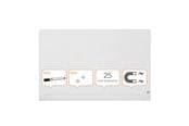 Konference & Præsentation - Nobo Whiteboard glastavle Widescreen 57" afrundet brillant hvid - 1905192