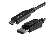 Skærmkabel - StarTech.com 5.9 ft. (1.8 m) - USB-C to DisplayPort Adapter Cable - 8K - HBR3 - external video adapter - black - CDP2DP146B