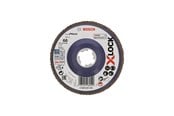 Vinkelsliber - Bosch X-LOCK-rondelslibeskiver, lige version, med plastbundplade og en diameter på 125 mm, G 60, X571, Best for Metal, 1 stk. - 2608619210