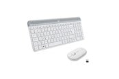 Tastatur - Logitech MK470 Slim Wireless Keyboard & Mouse Combo - Off-White - Tastatur & Mus sæt - Nordisk - Hvid - 920-009201