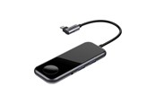 Mobil - Adaptere & Opladere - Baseus Mirror series USB-C adapter with built in charger for Apple Watch - CAHUB-AZ0G