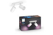 Smart Home - Philips Hue Fugato Plate/Spiral 2x5.7W Spots - Hvid - 929003810301