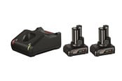 Akku & Lader - Bosch Professional 2 x GBA 12V 6.0Ah + GAL 12V-40 - 1600A01B20