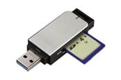 Hukommelseskort - adapter og kortlæser - Hama card reader - USB 3.0 - 00123900