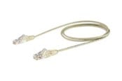 Netværkskabel - StarTech.com 0.5m CAT6 Cable - Grey Slim CAT6 Patch Cable - Snagless - LSZH - patch cable - 50 cm - grey - Grå - 0.5m - N6PAT50CMGRS