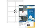 Papir, Fotopapir og Etiketter - HERMA Removable Labels 99.1x67.7 100 Sheets DIN A4 - 10312
