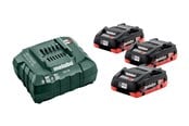 Akku & Lader - Metabo Basis-Set 3 x LiHD 4.0 Ah (685132000) - 685132000