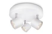 Lamper - Philips Star spotrondel, LED 3x16,5W, hvid - 915004146301