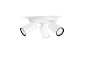 Lamper - Philips Pongee spotrondel 3xGU10, hvid - 915005531101