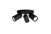 Lamper - Philips Pongee spotrondel 3xGU10, sort - 915005531301