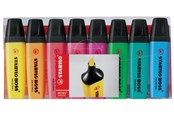 Skrive- og Tegneværktøjer - STABILO BOSS highlighter sæt med 8 farver - 70/8