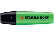 Skrive- og Tegneværktøjer - STABILO BOSS Original green highlighter with water-based ink refillable - 1 pcs. - 70/33