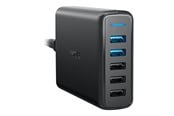 Mobil - Adaptere & Opladere - Anker PowerPort 5 with Dual Quick Charge 3.0 - Black - A2054L11