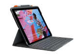 Tastatur - Logitech Slim Folio iPad 10.2" (7th gen) - ND - Tastatur & Folio sæt - Nordisk - Grå - 920-009479